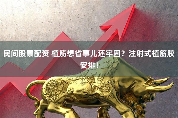 民间股票配资 植筋想省事儿还牢固？注射式植筋胶安排！